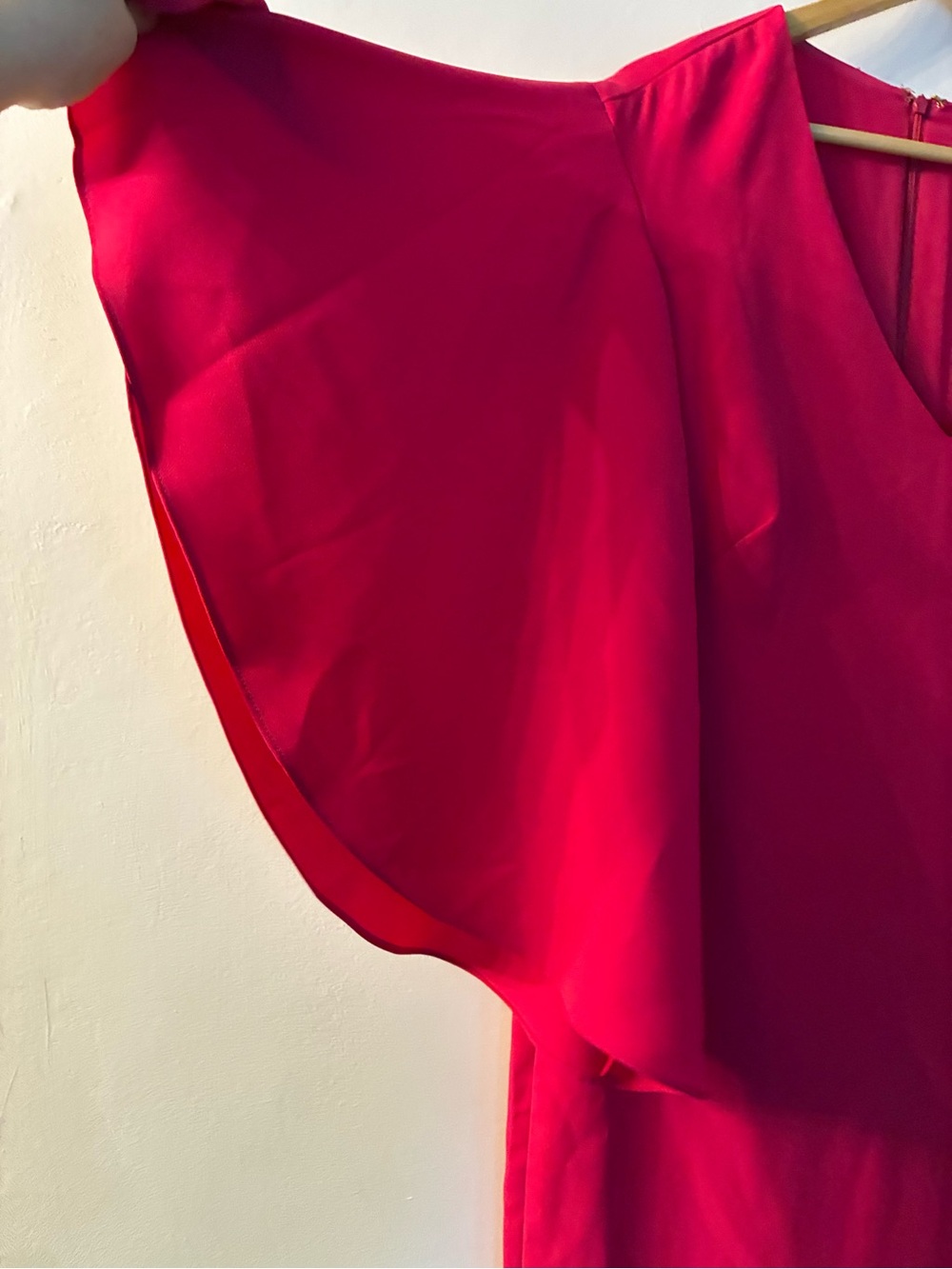 Ralph Lauren Pink Flutter Sleeve Shift Dress |Resort Vacation Wedding Guest 12 - Picture 3 of 10